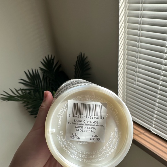 Brand New Starbucks ivory white siren scale mermaid venti cup - Picture 2 of 2